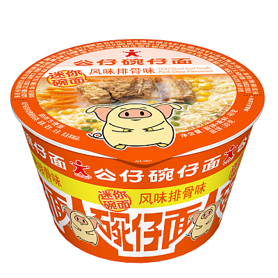 公仔 碗仔面 排骨风味 40g