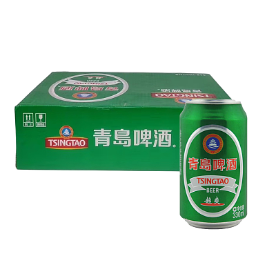 【整箱】青岛 超爽啤酒 4% 330ml*24罐
