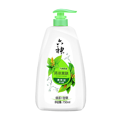 六神 清凉爽肤沐浴露 750ml