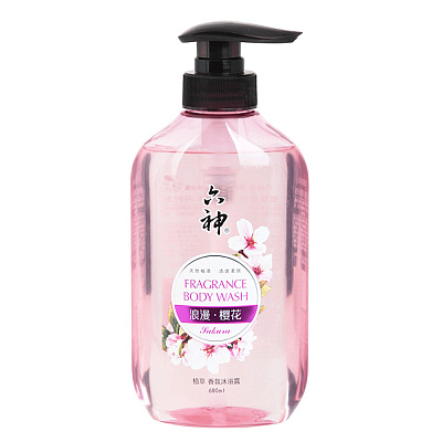 六神 香氛沐浴露 浪漫樱花 680ml