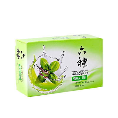 六神 清凉香皂 绿茶&甘草 108g