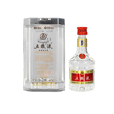 五粮液 浓香型白酒 52% 50ml