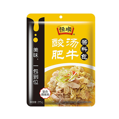 恒顺 酸汤肥牛 调味料 215克