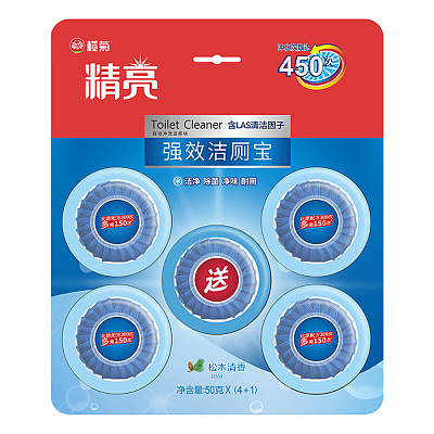 榄菊 精亮蓝泡泡洁厕宝 50g*5个入