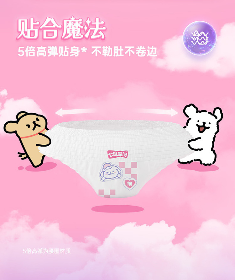 seven-degrees-of-space-antibacterial-cute-sleep-pants-extremely-thin-series-line-puppy-co-branded-xl-size-2-pieces-6
