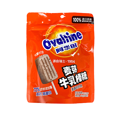 阿华田 麦芽牛乳棒糖 麦香可可味 8只装 60g