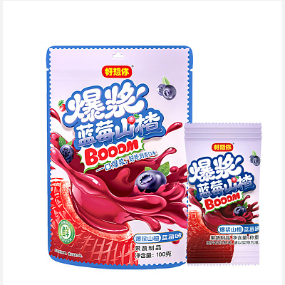 好想你 爆浆山楂 蓝莓味 100g