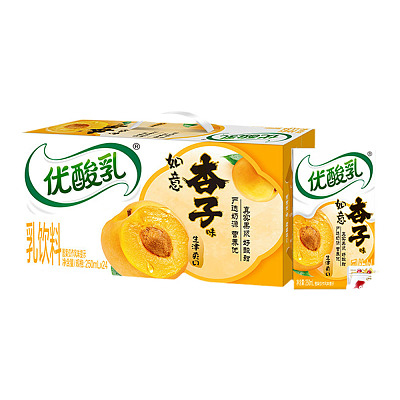【整箱】伊利 优酸乳 杏子味 250ml*24