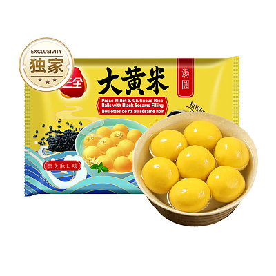 【冻】三全 凌精装 大黄米黑芝麻汤圆 400g