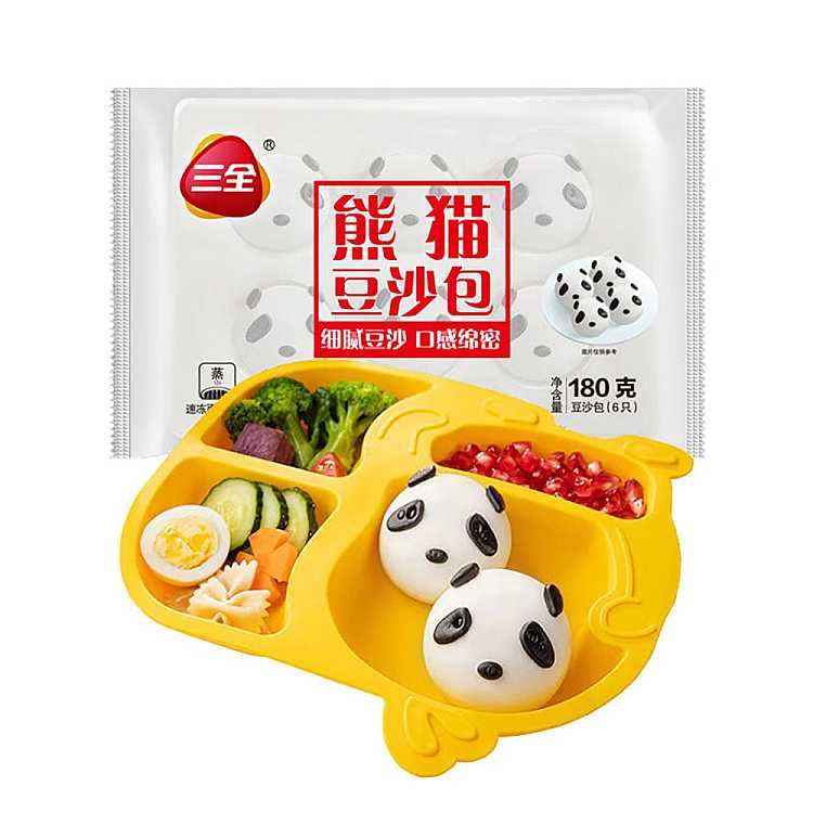 frozensanquan-panda-bean-paste-bun-6pcs-180g-1