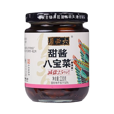 六必居 甜酱八宝菜 220g