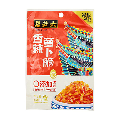 六必居 香辣萝卜脆 70g