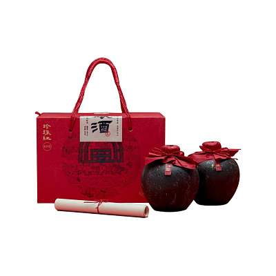 【礼盒装】珍珠红 客家娘酒 14% 500ml*2瓶
