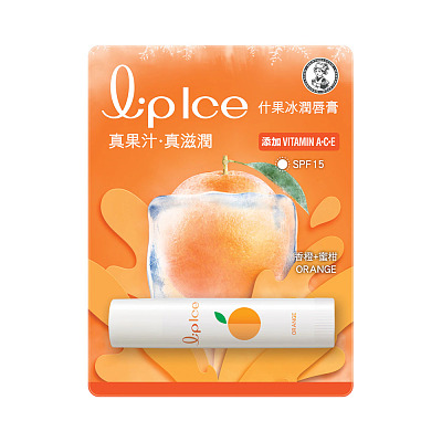 曼秀雷敦 什果冰润唇膏-香橙+蜜柑3.5g