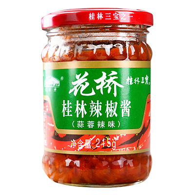 花桥 桂林辣椒酱 蒜蓉辣味 215g