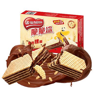 雀巢 脆脆鲨 威化饼干 巧克力味 176g