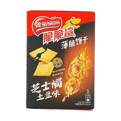雀巢 脆脆鲨 薄脆饼干 芝士焗土豆味 袋装 80g