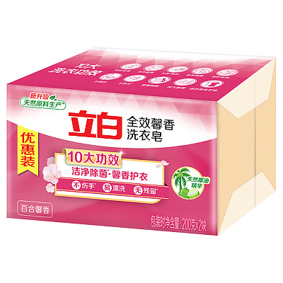 立白 全效馨香洗衣皂 200g*2块