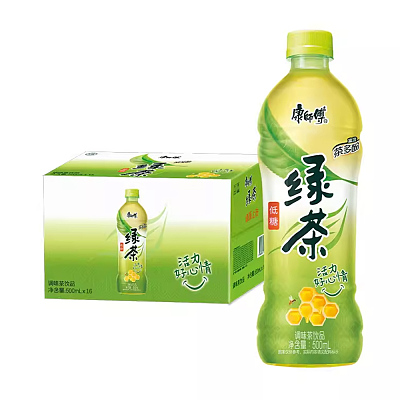 【整箱】康师傅 绿茶 蜂蜜茉莉味 500ml*16