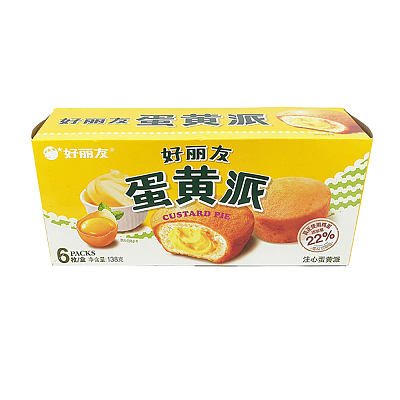 好丽友 蛋黄派 6枚入 138g