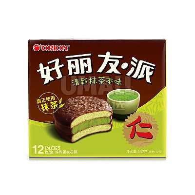 好丽友 好丽友派 清新抹茶本味 12枚入 432g
