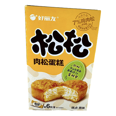 好丽友 松松肉松蛋糕 原味 6枚入 120g