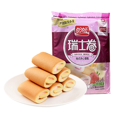 盼盼 瑞士卷 草莓味 240g