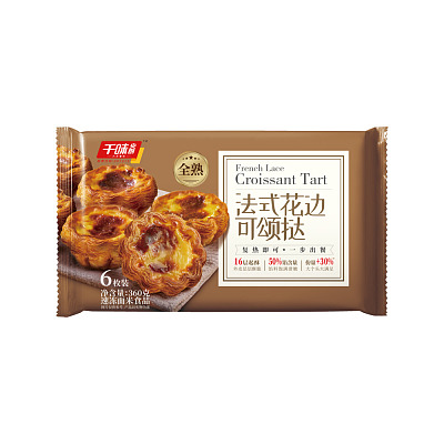 【冻】千味央厨 法式花边可颂挞 360g