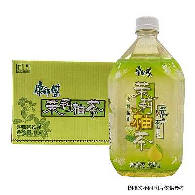 【整箱】康师傅 茉莉柚茶 1L*12瓶/箱