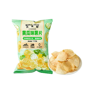 沃集鲜 黄瓜薯片 袋装 110g【沃尔玛代购】