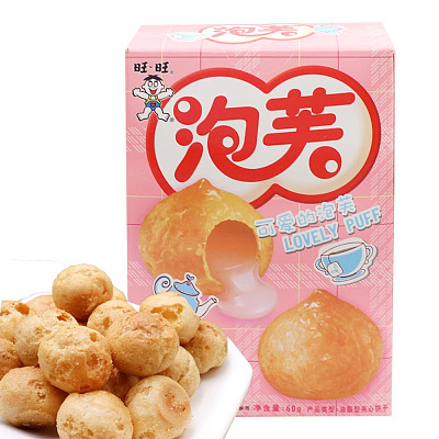 旺旺 泡芙 草莓味 60g