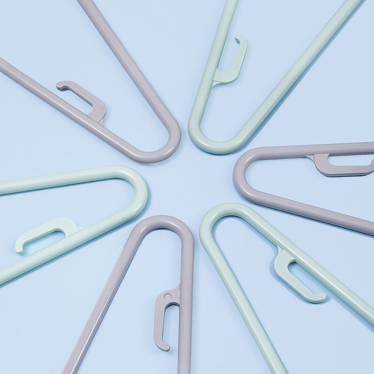 camellia-auspicious-clothes-hanger-460-green-and-gray-2-colors-randomly-shipped-5pcs-5