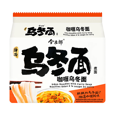 今麦郎 乌冬面 咖哩味 134g*5袋/包