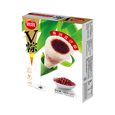 【冻】思念 香润豆沙粽 4只入 400g
