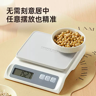 炊大皇 0.1g高精度厨房秤 充电款（5kg大量程）
