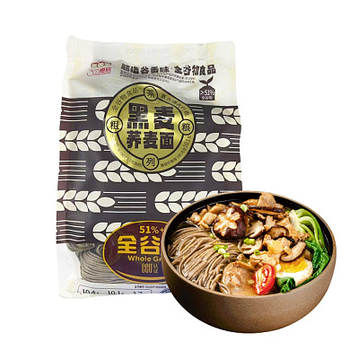 三个樱桃 黑麦荞麦面 600g