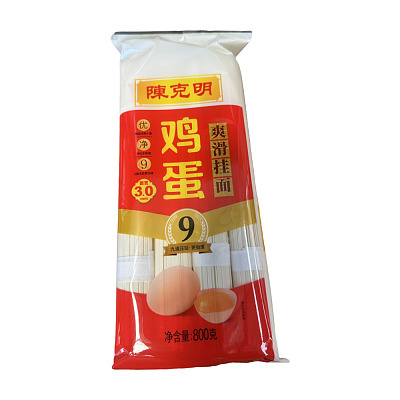 陈克明 鸡蛋挂面 爽滑 800g