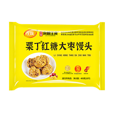 【冻】在旗 栗丁红糖大枣馒头 10pcs 400g