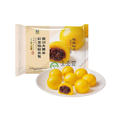 【冻】盒马烘培 低GI大黄米红豆馅粘豆包 200g