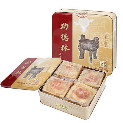 【礼盒】功德林 金鼎苏式月饼 8个入 656g