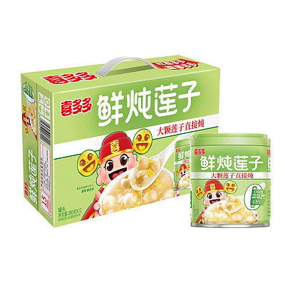 【整箱】喜多多 桂花鲜炖莲子 200g*12