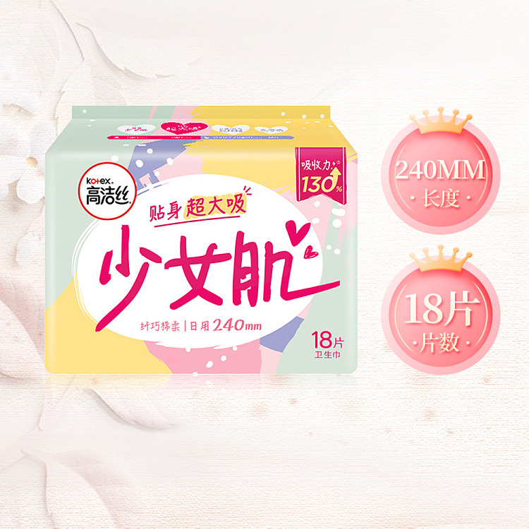 kotex-classic-series-cotton-tissue-240mm-18pcs-for-daily-use-4