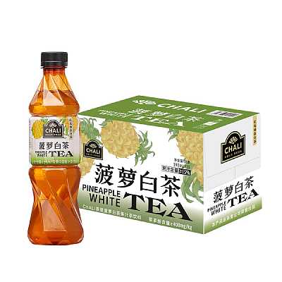 【整箱】Chali 菠萝白茶 390ml*15瓶/箱