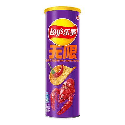 乐事 无限薯片 香辣小龙虾味 90g