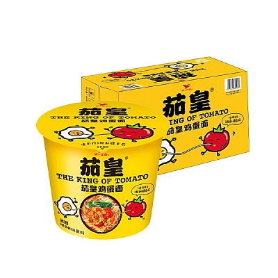 【整箱】统一 茄皇 鸡蛋面 桶面 120g*12桶/箱