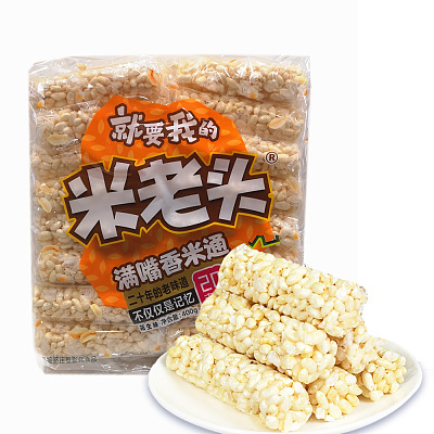 农夫小舍 满嘴香米通 米老头 花生味 400g