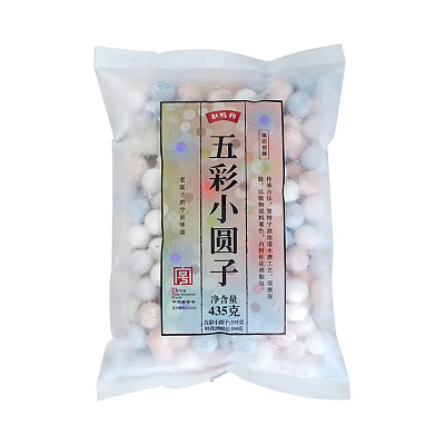 【冻】缸鸭狗 五彩小圆子 435g