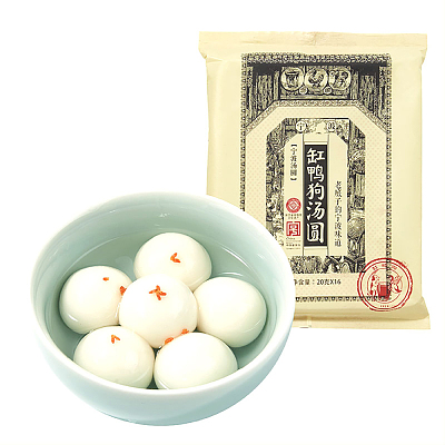 【冻】缸鸭狗 宁波汤圆 黑芝麻味 320g