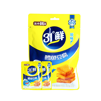 盐津铺子 31°鲜 鳕鱼豆腐  原味 85g