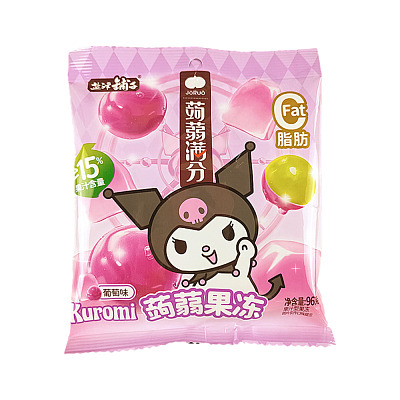 盐津铺子 蒟蒻满分蒟蒻果冻 葡萄味 96g